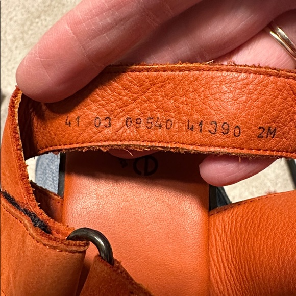 Arche Super Soft Leather Womens Sandals Size EU 41 Orange - Picture 3 of 9